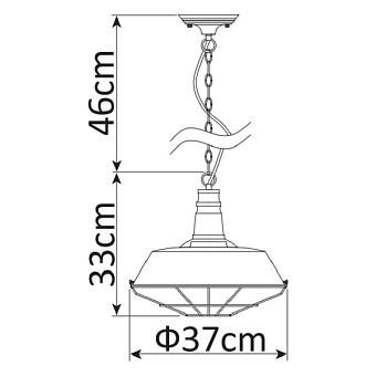 Светильник подвесной Arte Lamp PANDORA A9183SP-1BK 60Вт E27