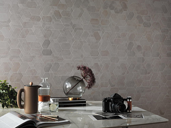 Керамическая мозаика Atlas Concord Италия Boost AN65 Grey Mosaico Shapes 31х33,5см 0,62кв.м.