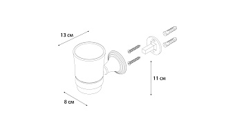 Стакан в ванную FIXSEN Best FX-71606 хром