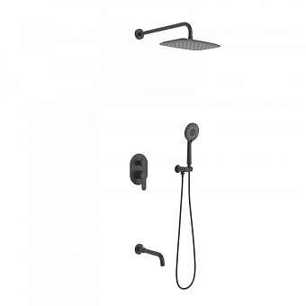 Душевая система BERGES VENTAS 3O BLACK 73010 чёрный матовый