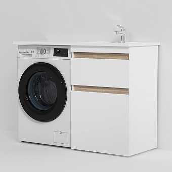 Раковина над стиральной машиной AM-PM X-Joy M85AWPR1201WG 120х50см