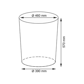 Корзина для белья WASSERKRAFT LEINE WB-350-L плетёная 85,15л