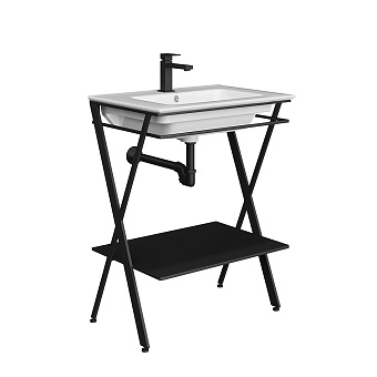 Консоль под раковину KERAMA MARAZZI Piano Next PIA.N.65.BLK чёрный матовый