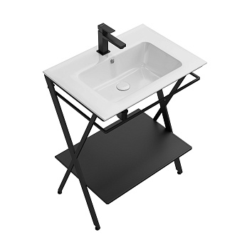 Консоль под раковину KERAMA MARAZZI Piano Next PIA.N.65.BLK чёрный матовый