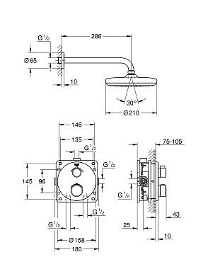 Душевая система GROHE Grohtherm 34726000 хром