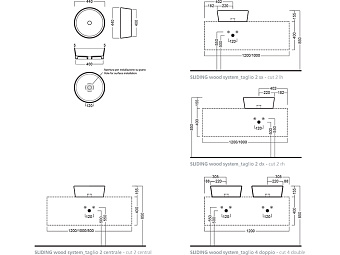 Раковина накладная Hatria H.HOUR A0Y1VG25 44х44см