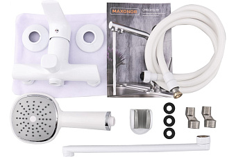Смеситель для ванны Maxonor MN2273-8 белый