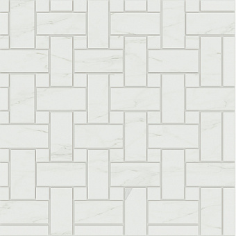 Керамическая мозаика ESTIMA Alba Mosaic/AB01_PS/AB01_NS/33x33/Intreccio серый 33х33см 0,109кв.м.