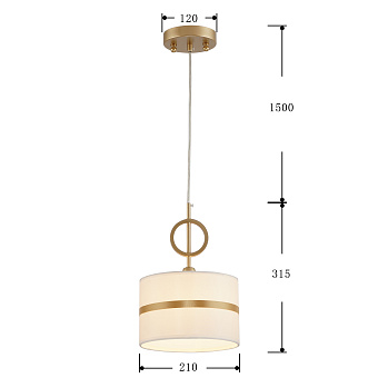 Светильник подвесной Favourite Mateo 2634-1P 40Вт E14