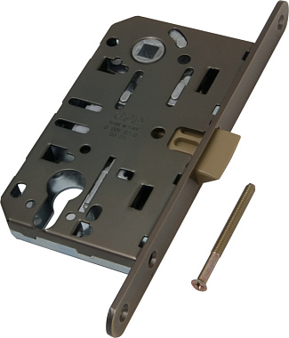 Замок межкомнатный AGB MEDIANA EVOLUTION B01103.50.12 античная бронза