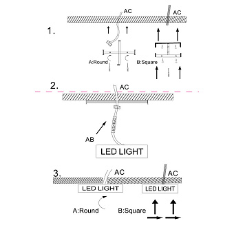 Светильник потолочный Maytoni Zon C032CL-L96MG4K 96Вт LED