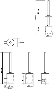 Ёршик BEMETA ORGANIC 157113061 хром