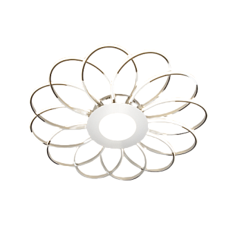 Люстра потолочная Eurosvet Jenssen 90105/13 хром 168Вт 13 лампочек LED