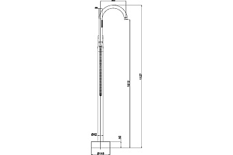 Смеситель для ванны Maxonor PL3087-8 белый