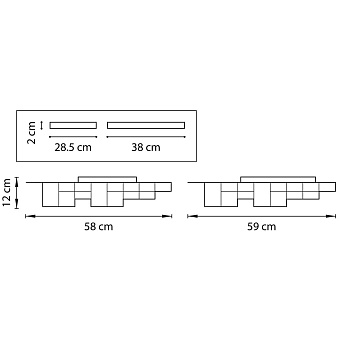 Люстра потолочная Lightstar Favo 750121 60Вт 1 лампочек LED