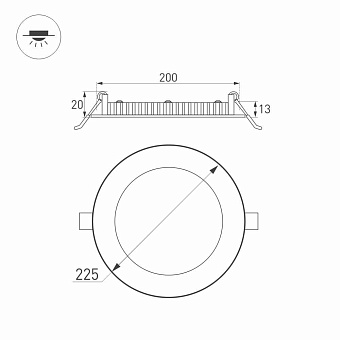 Светильник точечный встраиваемый Arlight DL 020117 21Вт LED