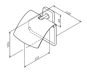 Держатель туалетной бумаги AM-PM Gem A90341400 хром