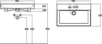 Тумба с раковиной AQUANET Йорк 212592 43,6х70,5х62,2см