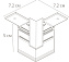 Коннектор магнитного трека Arte Lamp A480606 чёрный