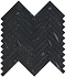Керамическая мозаика Atlas Concord Италия MARVEL STONE 9SHN Nero Marquina Herringbone Wall 30,5х30см 0,549кв.м.