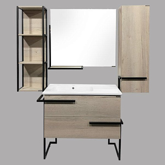 Шкаф подвесной Comforty Дюссельдорф 00004148025CF 34х24х110см бежевый