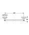 Полотенцедержатель GROHE Essentials 40688001 хром 45см