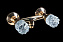 Смеситель для душа Boheme Crystal 294-CRST золотой