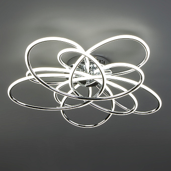 Светильник потолочный Eurosvet Spring 90143/5 хром 216Вт LED