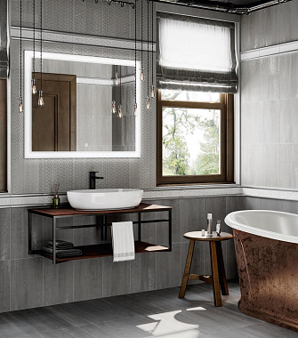 Бордюр KERAMA MARAZZI AD\B569\6398 серый 25х5,4см 0,405кв.м.