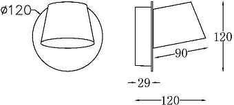 Бра Maytoni Pixel MOD421WL-L6B3K 7Вт LED