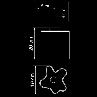Светильник точечный накладной Lightstar Nubi 802010 40Вт E27