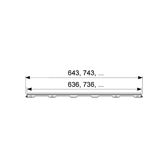 Дизайн-вставка Tece 600992 84,3см