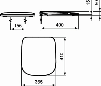 Сиденье для унитаза IDEAL STANDARD T318601 без микролифта