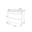 Тумба с раковиной IDDIS Cloud CLO60WFi95K 47х60,3х81см