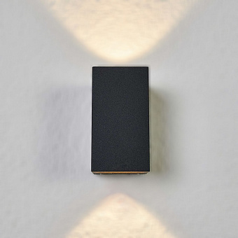 Светильник архитектурный Favourite Lenis 2681-2W 6Вт IP54 LED чёрный