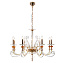 Люстра подвесная CRYSTAL LUX CATARINA CATARINA SP8 V2 GOLD/TRANSPARENT-COGNAC 480Вт 8 лампочек E14