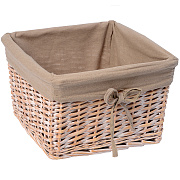 Корзина для белья WASSERKRAFT Kammel WB-180-L бежевый 30,1л