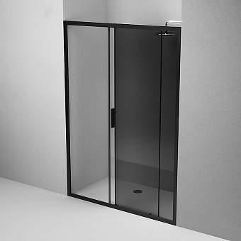 Душевая дверь AM-PM Gem Solo W90G-140-1-195BG 195х140см стекло тонированное
