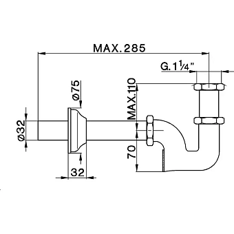 Сифон для раковины Cisal ZA00409021