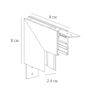 Коннектор магнитного трека Arte Lamp A590806 чёрный