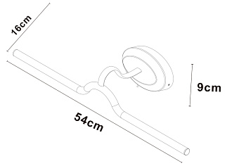Подсветка для зеркал Arte Lamp HARRY A7031AP-1AB 12Вт LED