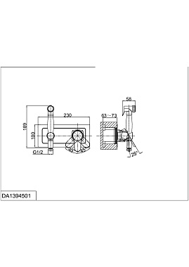 Гигиенический душ D&K Rhein.Marx DA1394501 хром