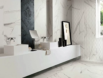 Настенная плитка FAP CERAMICHE Roma fLSW Filo Statuario 75х25см 0,938кв.м. матовая