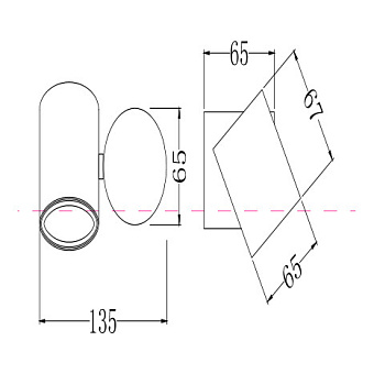 Светильник настенный Maytoni Wall Street O010WL-01B 50Вт GU10