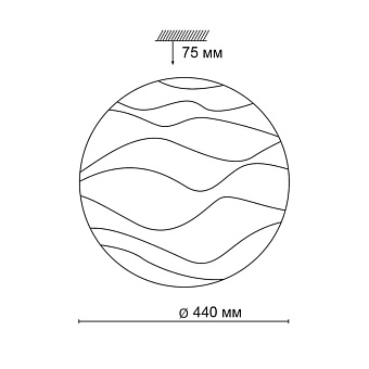Светильник настенно-потолочный Sonex Erica 2090/DL 48Вт LED