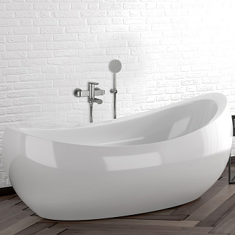 Смеситель для ванны MELANA Paola Hi-tech 610604 сатин