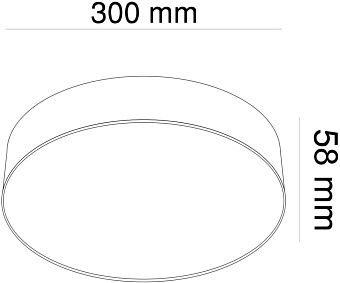 Светильник потолочный Maytoni Zon C032CL-L43B3K 43Вт LED
