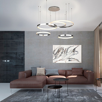 Светильник подвесной Eurosvet Posh 90275/5 хром Smart 160Вт LED