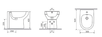 Биде напольное AM-PM Spirit 2.0 C703111WH