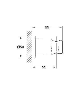 Держатель для душа GROHE 27074DL0 медь